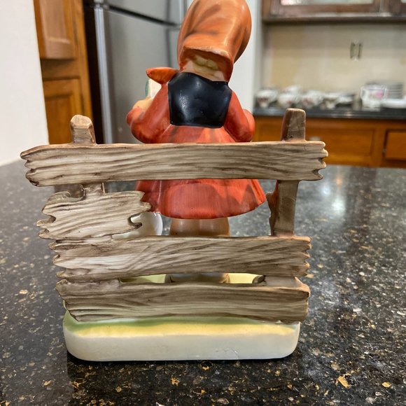 VINTAGE LEGO JAPAN CERAMIC GIRL WITH DUCK FIGURINE - Picture 4 of 8